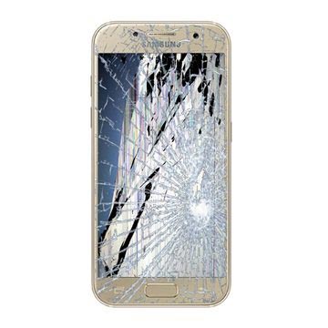 Samsung Galaxy A3 (2017) Skærm Reparation - LCD/Touchskærm - Guld