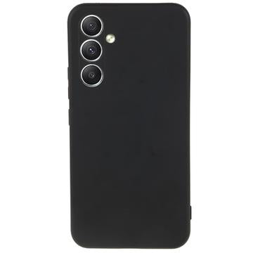Samsung Galaxy A34 5G Anti-Fingeraftryk Mat TPU Cover - Sort