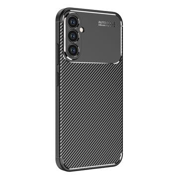 Samsung Galaxy A34 5G Beetle Karbonfiber TPU Cover - Sort