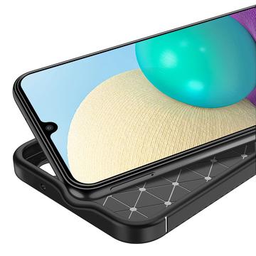 Samsung Galaxy A34 5G Beetle Karbonfiber TPU Cover - Sort
