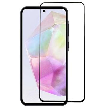 Samsung Galaxy A35 Skærmbeskyttelse Hærdet Glas - 9H - Full Fit - Sort Kant