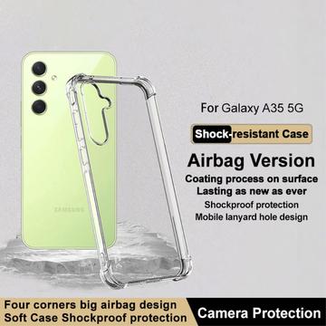 Samsung Galaxy A35 Imak Faldsikkert TPU Cover - Gennemsigtig