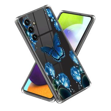 Samsung Galaxy A35 Stilfuld Ultra-Slim TPU Cover - Sommerfugl og Blomster