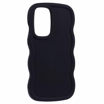 Samsung Galaxy A36/A56 Candy Color Wavy TPU Cover - Sort