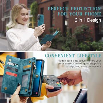 Samsung Galaxy A36 Caseme 008 2-i-1 Multifunktionel Pung - Blå