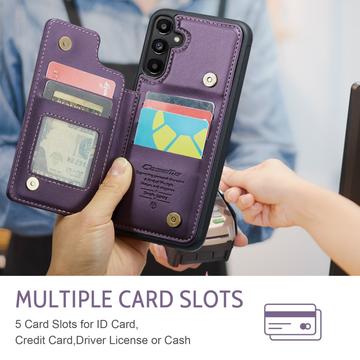 Samsung Galaxy A36 Caseme C22-etui RFID-kortpung - lilla