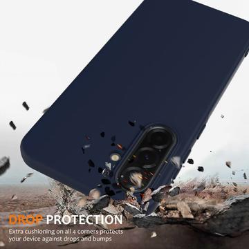 Samsung Galaxy A36/A56 Liquid Silikone Cover - MagSafe Kompatibel - Mørkeblå
