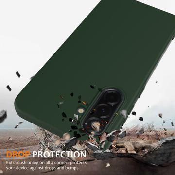 Samsung Galaxy A36/A56 Liquid Silikone Cover - MagSafe Kompatibel - Mørkegrøn