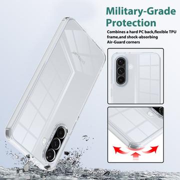 Samsung Galaxy A36 Ridsefast Hybrid Cover - Gennemsigtig