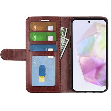Samsung Galaxy A36 Pung med Magnetisk Lukning - brun