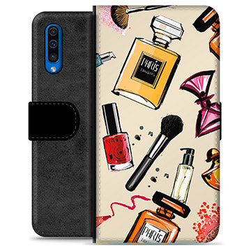Samsung Galaxy A50 Premium Flip Cover med Pung - Makeup