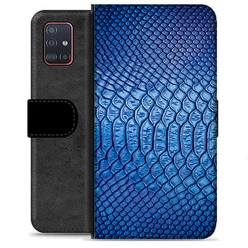 Samsung Galaxy A51 Premium Flip Cover med Pung - Læder