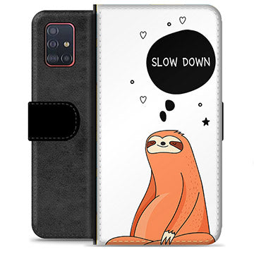Samsung Galaxy A51 Premium Flip Cover med Pung - Slow Down