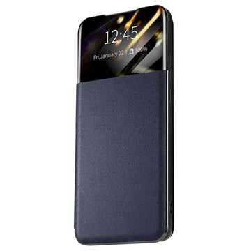 Samsung Galaxy A52 5G, Galaxy A52s Front Smart View Flip Cover - Blå