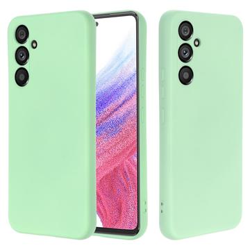 Samsung Galaxy A54 5G Liquid Silikone Cover med Strop - Grøn