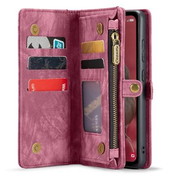 Samsung Galaxy A55 Caseme 008 2-i-1 Multifunktionel Pung - Rød
