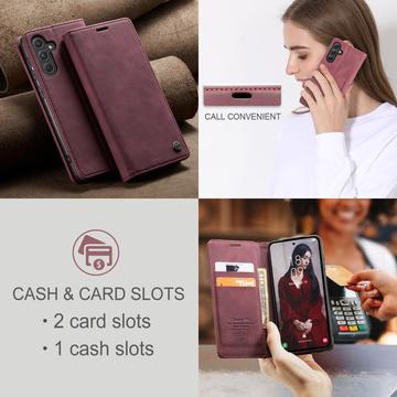 Samsung Galaxy A55 Caseme 013 Series Pung - Vinrød