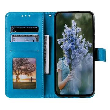 Samsung Galaxy A55 Mandala Series Etui med Pung - Blå