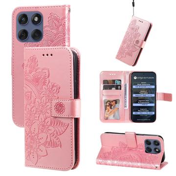 Motorola Edge 60 Fusion Mandala Series Etui med Pung - Pink