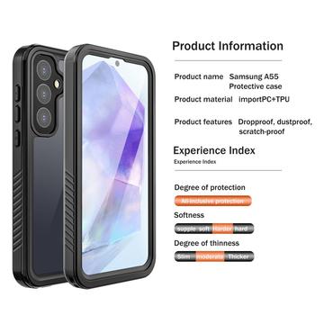 Samsung Galaxy A55 Redpepper FS IP68 Vandtæt Cover - Sort
