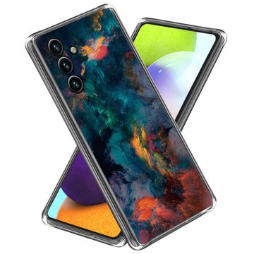 Samsung Galaxy A55 Stilfuld Ultra-Slim TPU Cover - Farverige Skyer