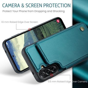 Samsung Galaxy A56 Caseme C22-etui RFID-kortpung - grøn