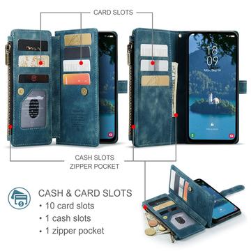 Samsung Galaxy A56 Caseme C30 Multifunktionel Pung - Blå