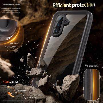 Samsung Galaxy A56 Redpepper IP68 Vandtæt Cover - Sort / Klar