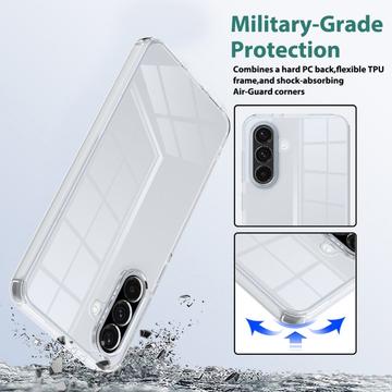 Samsung Galaxy A56 Ridsefast Hybrid Cover - Gennemsigtig