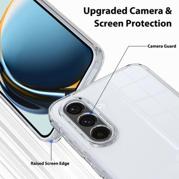 Samsung Galaxy A56 Ridsefast Hybrid Cover - Gennemsigtig