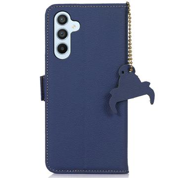 Samsung Galaxy A56 Læderpung med RFID - Blå