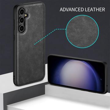 Samsung Galaxy M35 Dækket Hybrid Cover - Sort