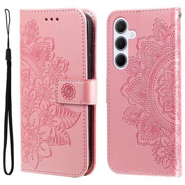 Samsung Galaxy M35 Mandala Series Etui med Pung - Pink