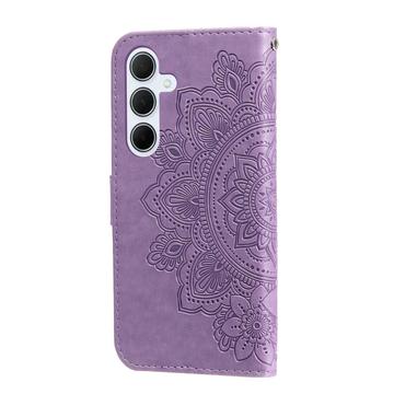 Samsung Galaxy M35 Mandala Series Etui med Pung - Lilla