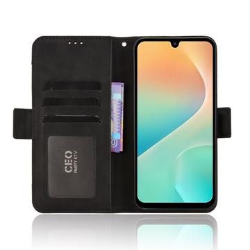Samsung Galaxy M36 Kortholder Pung Etui - Sort