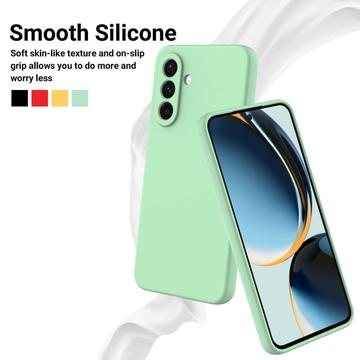 Samsung Galaxy M36 Flydende silikone cover med håndrem - grøn
