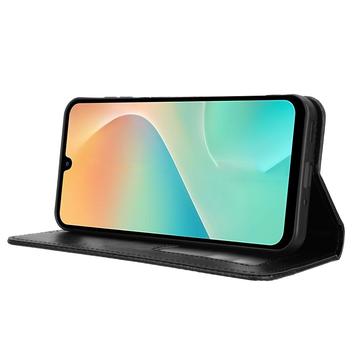 Samsung Galaxy M36 Retro Pung Taske med Magnetisk Lukning - Sort