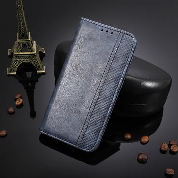 Samsung Galaxy M36 Retro Pung Taske med Magnetisk Lukning - Blå