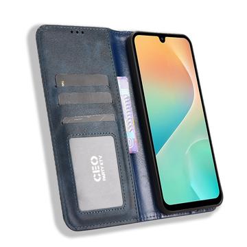 Samsung Galaxy M36 Retro Pung Taske med Magnetisk Lukning - Blå