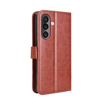 Samsung Galaxy M56 Pung Etui med Stativ - Brun