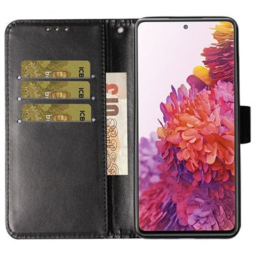 Samsung Galaxy S20 FE Premium Pung Taske med Magnetisk Lukning - Sort