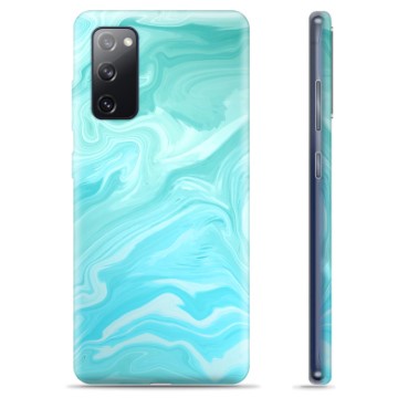 Samsung Galaxy S20 FE TPU Cover - Blå Marmor