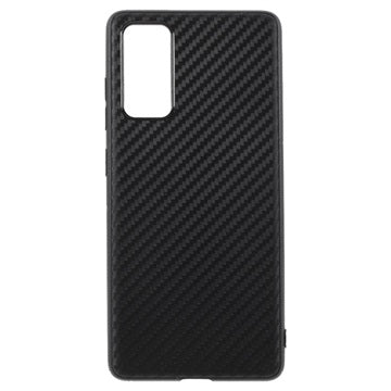 Samsung Galaxy S20 FE TPU Cover - Karbonfiber - Sort