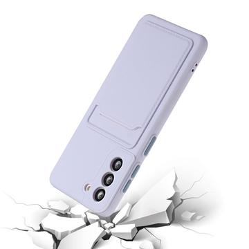 Samsung Galaxy S21 FE 5G TPU Cover med Kortholder - Lilla