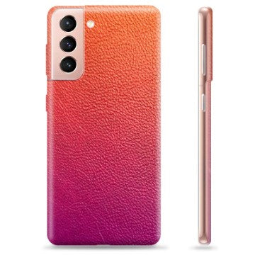 Samsung Galaxy S21 5G TPU Cover - Ombre Læder