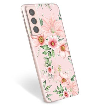 Samsung Galaxy S21 5G TPU Cover - Vandfarveblomster