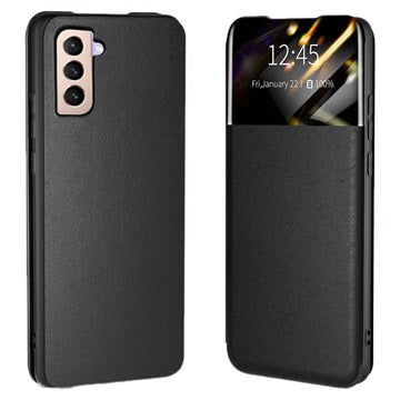 Samsung Galaxy S22 5G Front Smart View Flip Cover - Sort