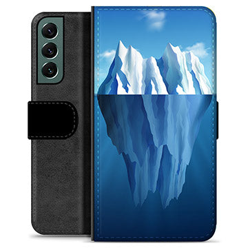 Samsung Galaxy S22+ 5G Premium Flip Cover med Pung - Isbjerg
