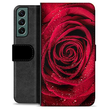 Samsung Galaxy S22+ 5G Premium Flip Cover med Pung - Rose