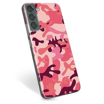 Samsung Galaxy S22+ 5G TPU Cover - Pink Camouflage